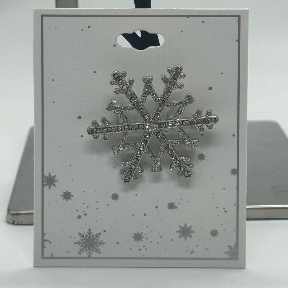 Snow Flake Bling Bling Brooch